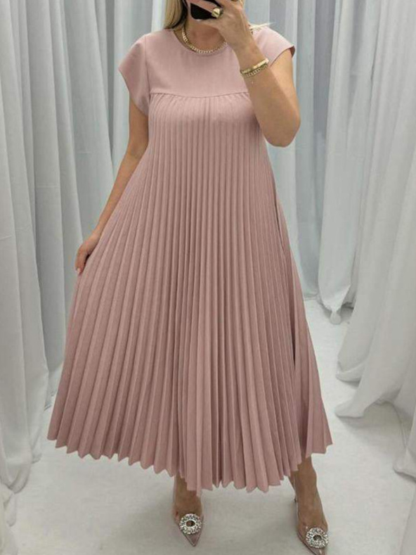 Claire Plissé Maxi Jurk