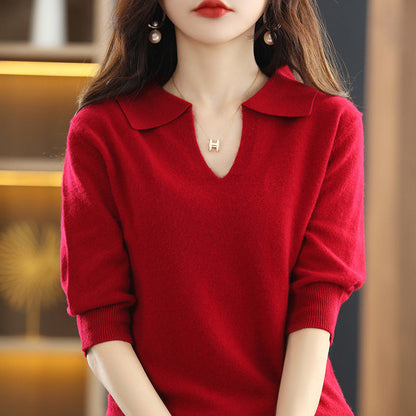 Comfortabele V-hals Sweater