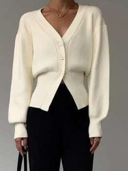 Elegante V-hals Premium Trui
