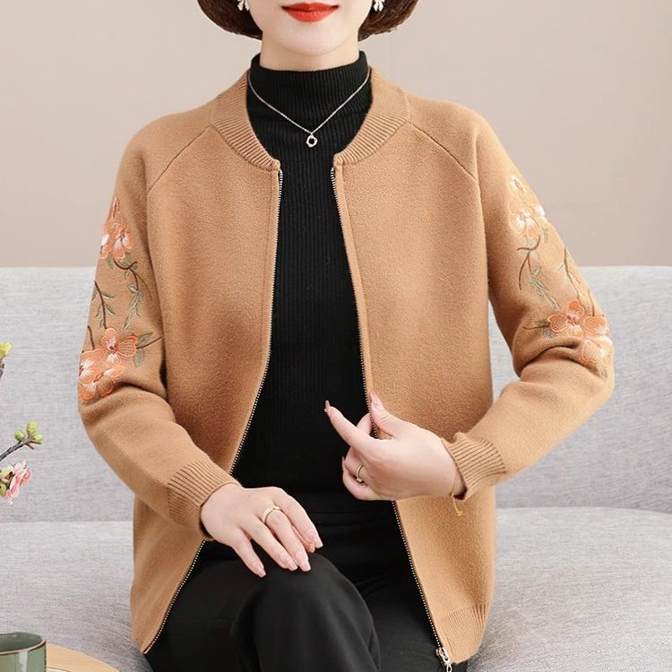 Exclusieve Geborduurde Wollen Cardigan