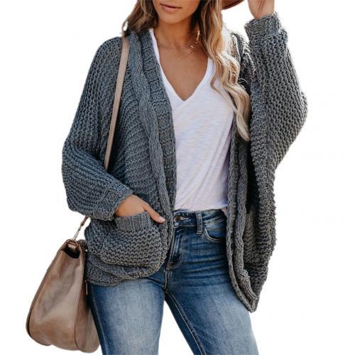 Stijlvolle Zwarte Cardigan met Zakken