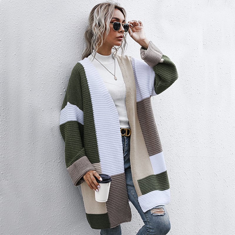Lange Gebreide Herfst Cardigan