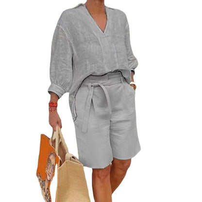Anna Linnen Zomerset — Top & Broek