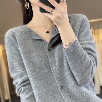 Luxe Kasjmier-mix Cardigan