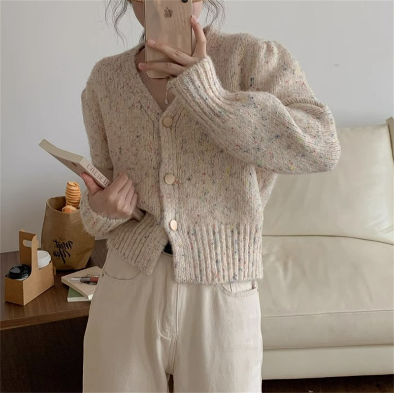 Vrolijke Kleurrijke Stippen Cardigan