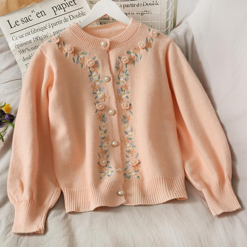 Romantische Vintage Bloemen Cardigan