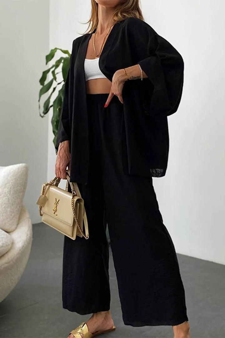 Emma Linnen Comfort Set — Vest & Broek