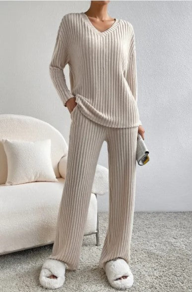Annelies Gebreide Set met Top en Broek