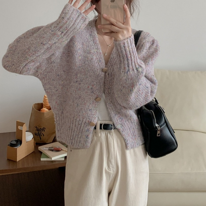 Vrolijke Kleurrijke Stippen Cardigan
