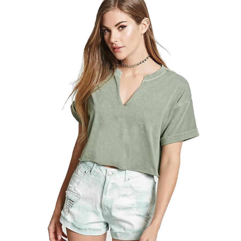 Klassieke V-hals T-shirt