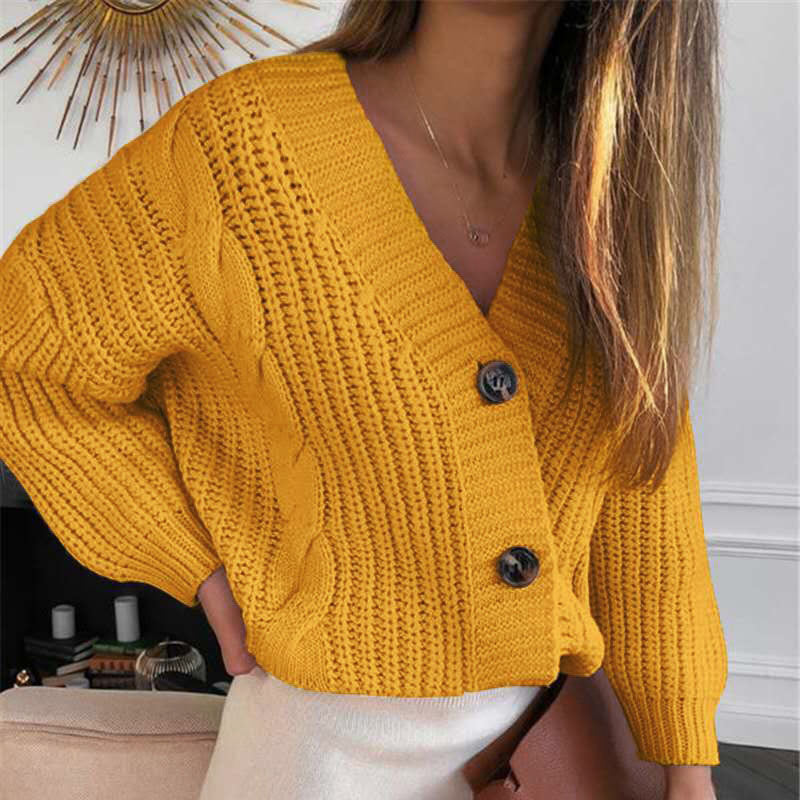 Klassieke Lange V-hals Cardigan