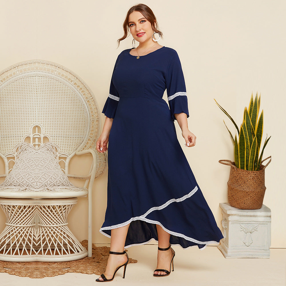Victoria Kanten Midi Jurk