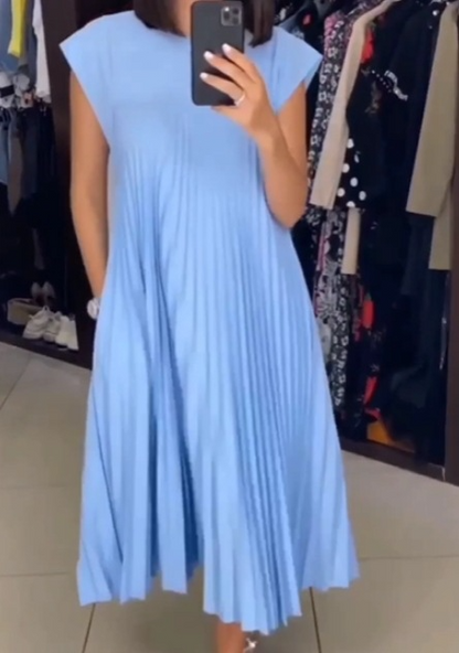 Claire Plissé Maxi Jurk
