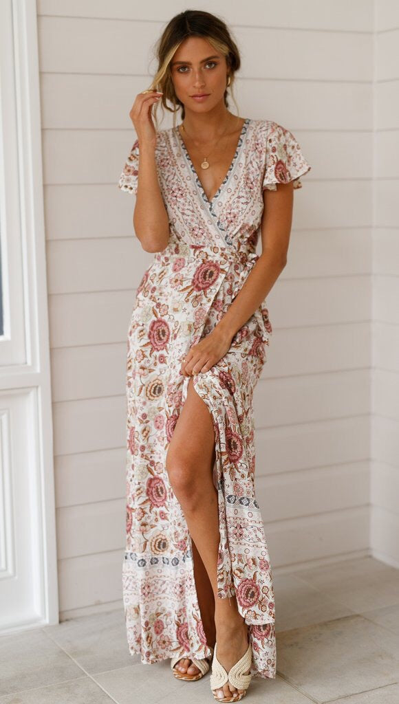 Bloemen Maxi-jurk