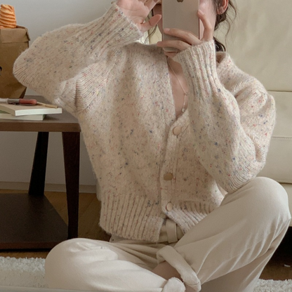 Vrolijke Kleurrijke Stippen Cardigan