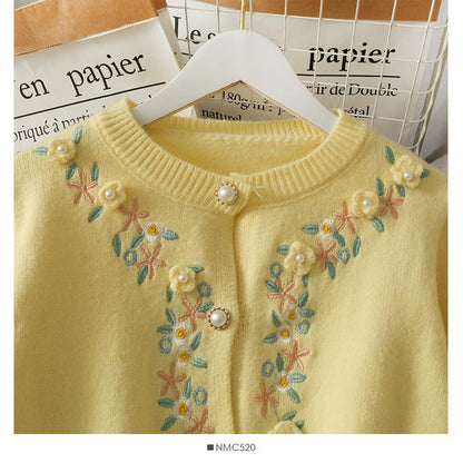 Romantische Vintage Bloemen Cardigan