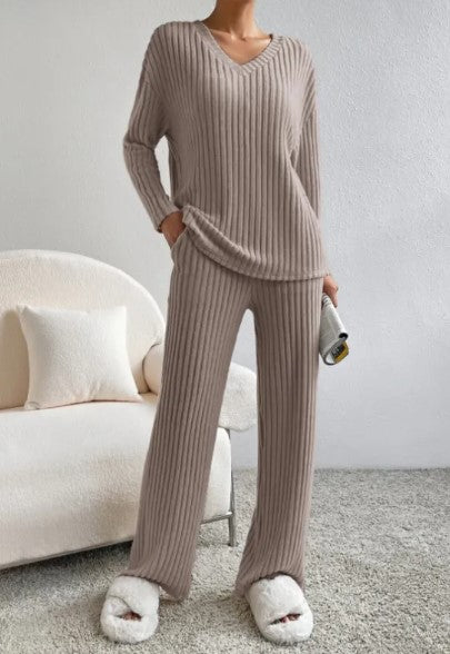 Annelies Gebreide Set met Top en Broek