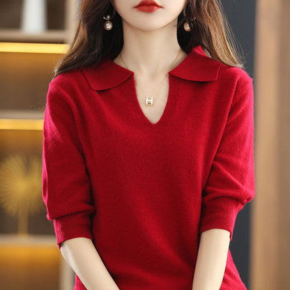 Comfortabele V-hals Sweater
