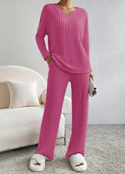 Annelies Gebreide Set met Top en Broek
