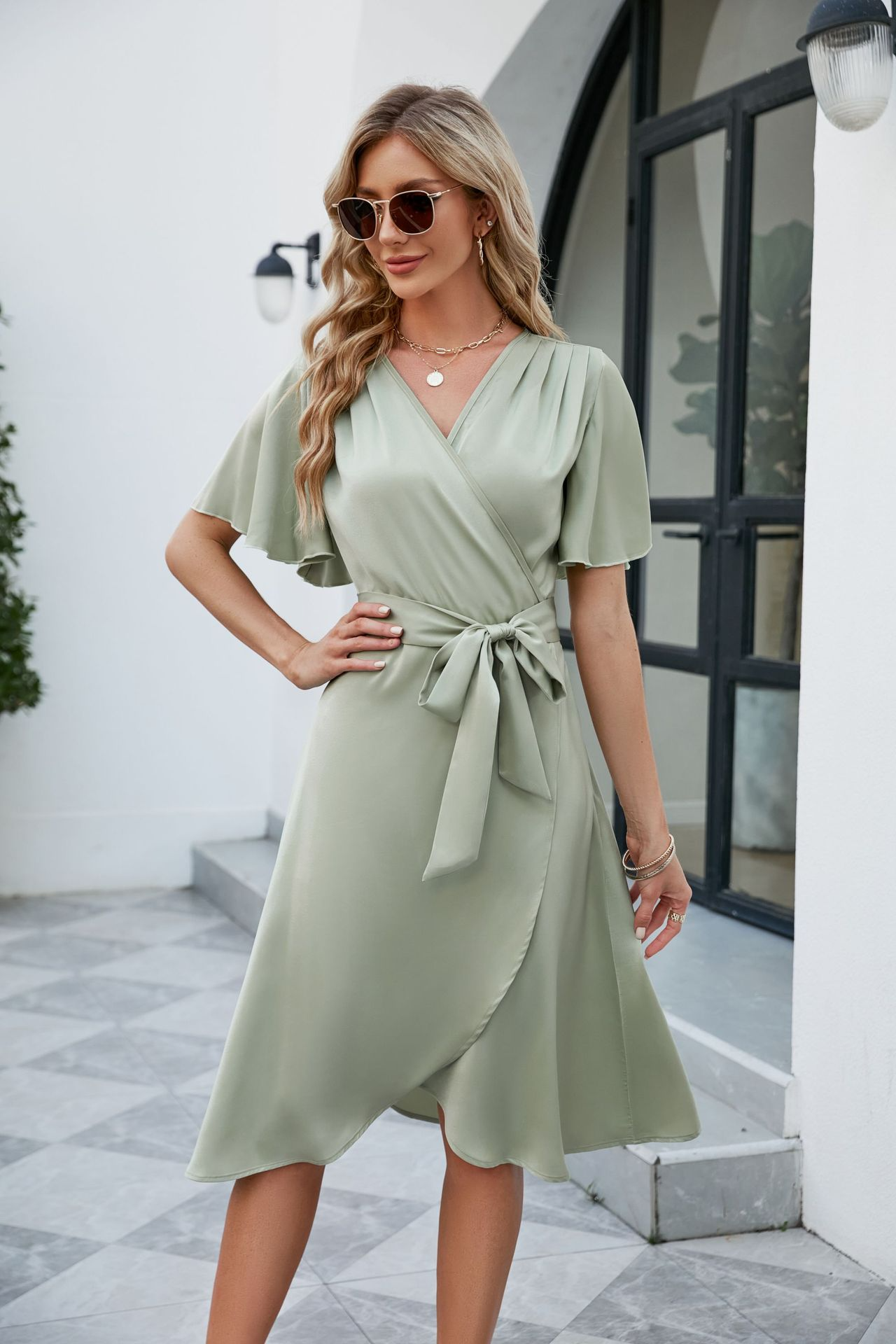 Amélie Maxi Jurk met V-hals