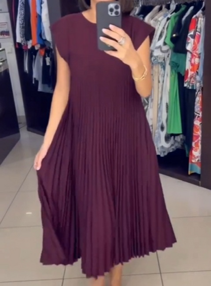 Claire Plissé Maxi Jurk