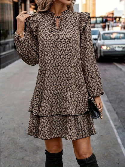 Dominique Vlinder Midi Jurk