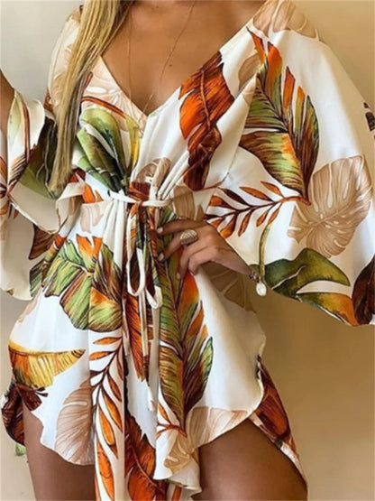 Theresa Bloemen Midi Jurk