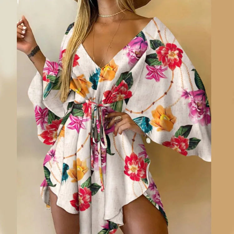 Theresa Bloemen Midi Jurk