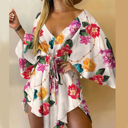 Theresa Bloemen Midi Jurk