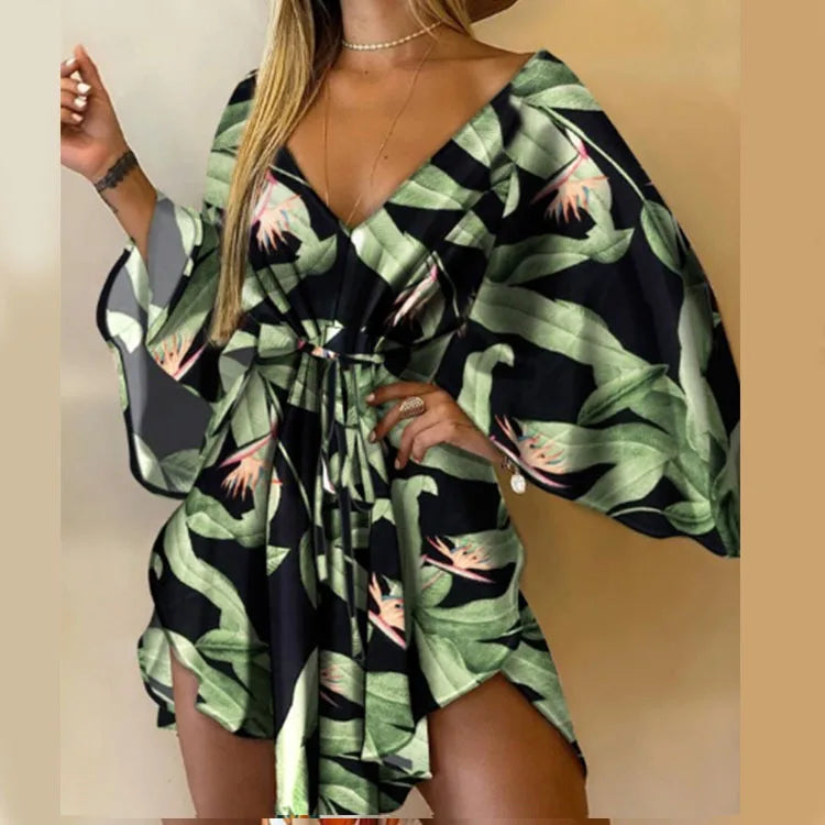 Theresa Bloemen Midi Jurk