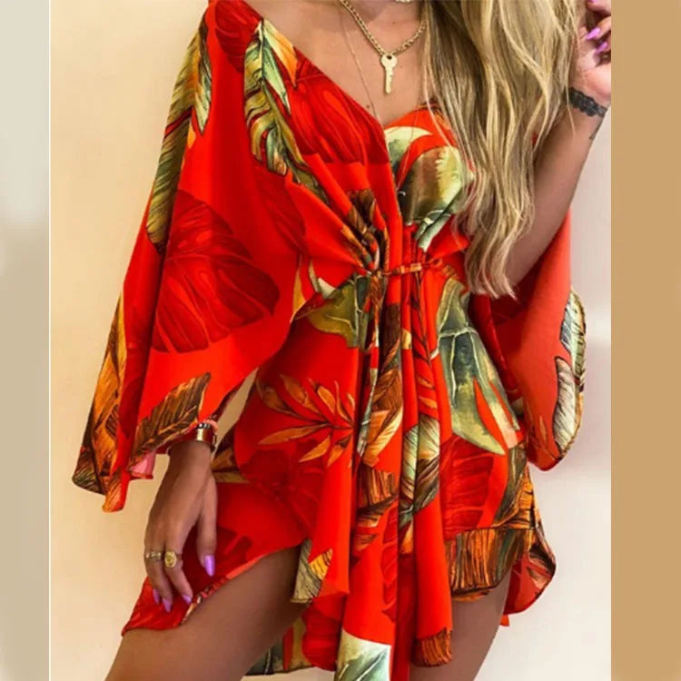 Theresa Bloemen Midi Jurk