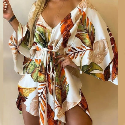 Theresa Bloemen Midi Jurk