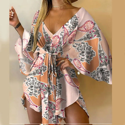 Theresa Bloemen Midi Jurk
