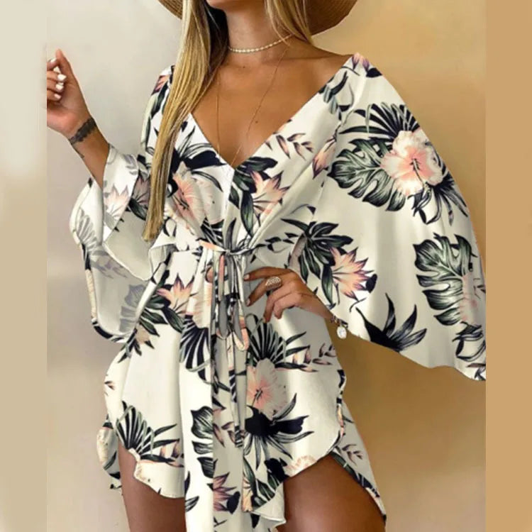 Theresa Bloemen Midi Jurk