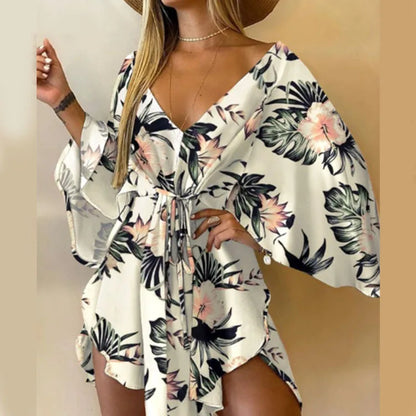 Theresa Bloemen Midi Jurk