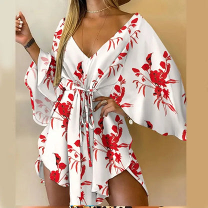 Theresa Bloemen Midi Jurk