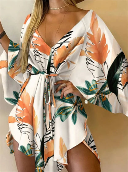 Theresa Bloemen Midi Jurk