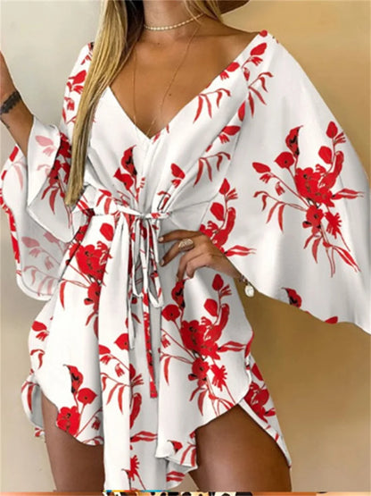 Theresa Bloemen Midi Jurk
