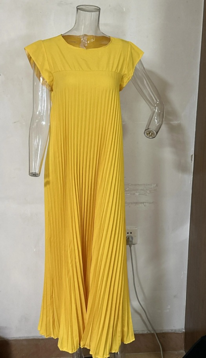 Claire Plissé Maxi Jurk