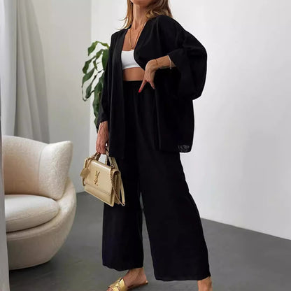 Emma Linnen Comfort Set — Vest & Broek