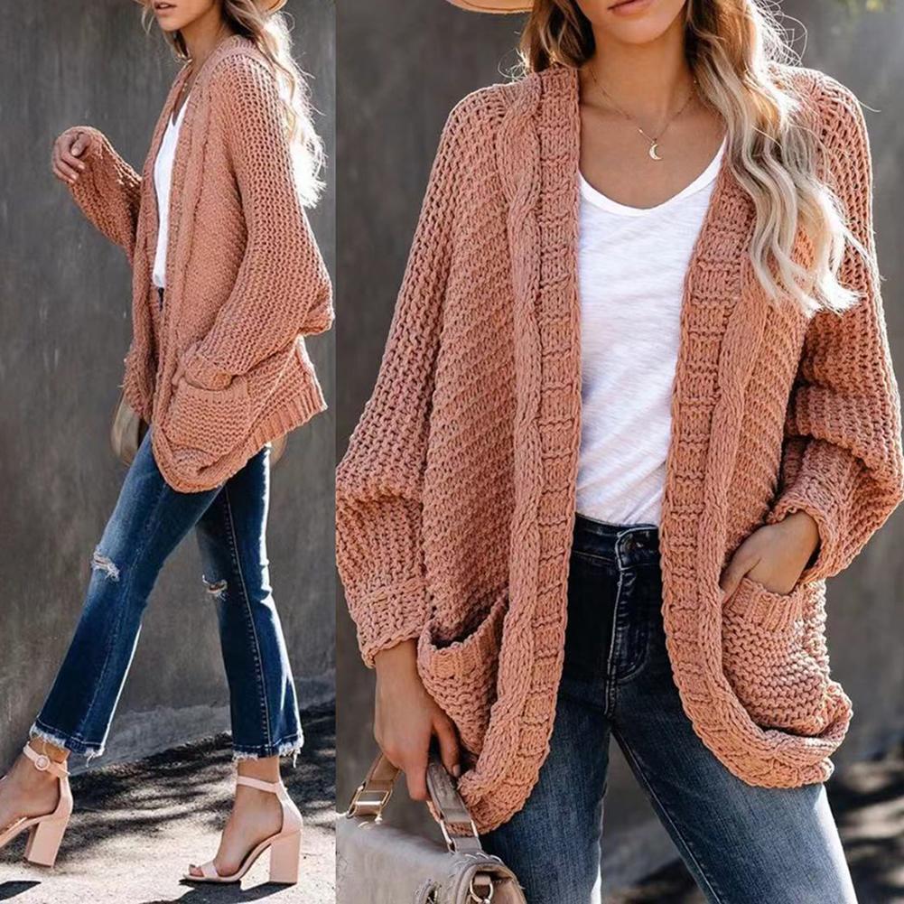 Stijlvolle Zwarte Cardigan met Zakken