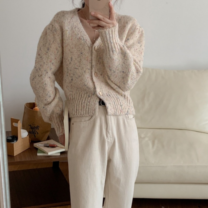 Vrolijke Kleurrijke Stippen Cardigan