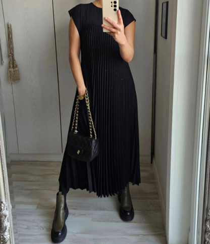 Claire Plissé Maxi Jurk