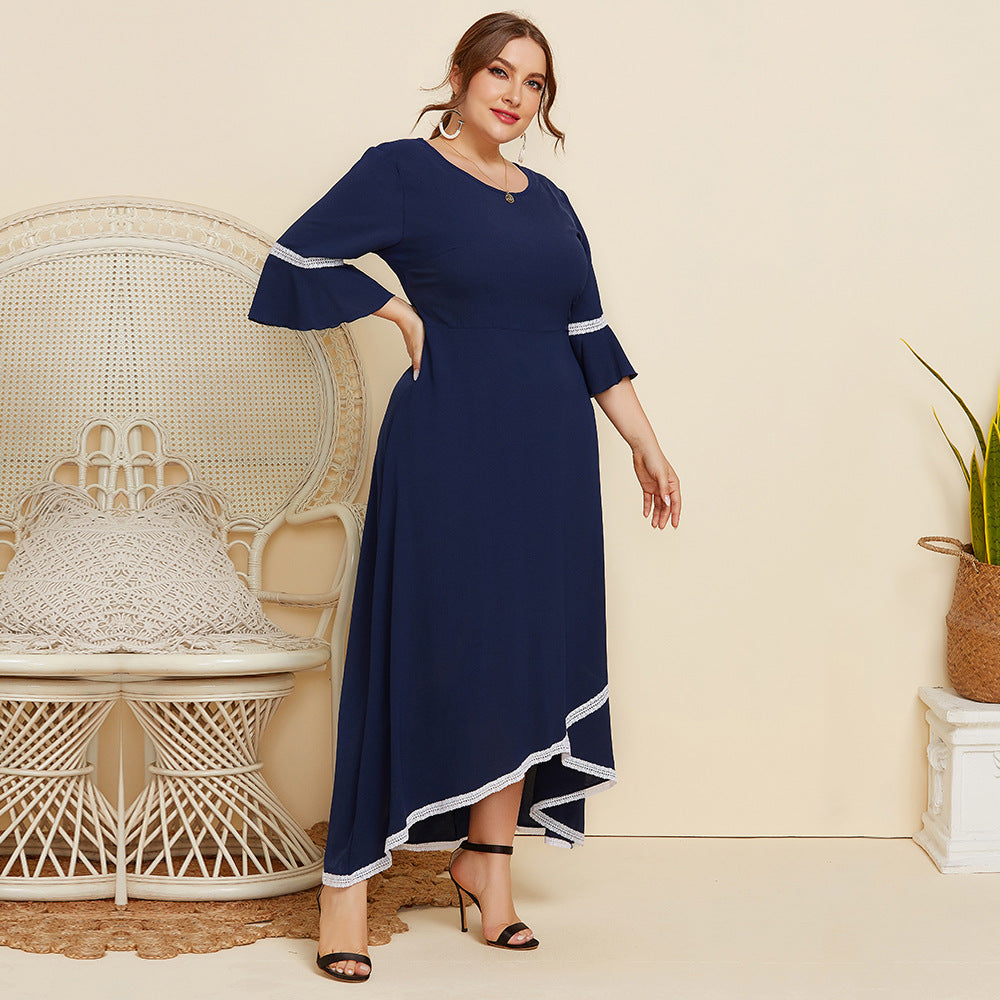 Victoria Kanten Midi Jurk