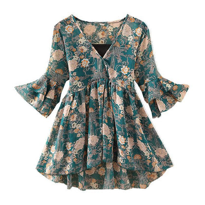 Zomer Bloemen Chiffon Blouse