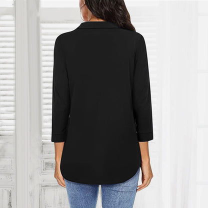 Luchtige Zomer V-hals Blouse