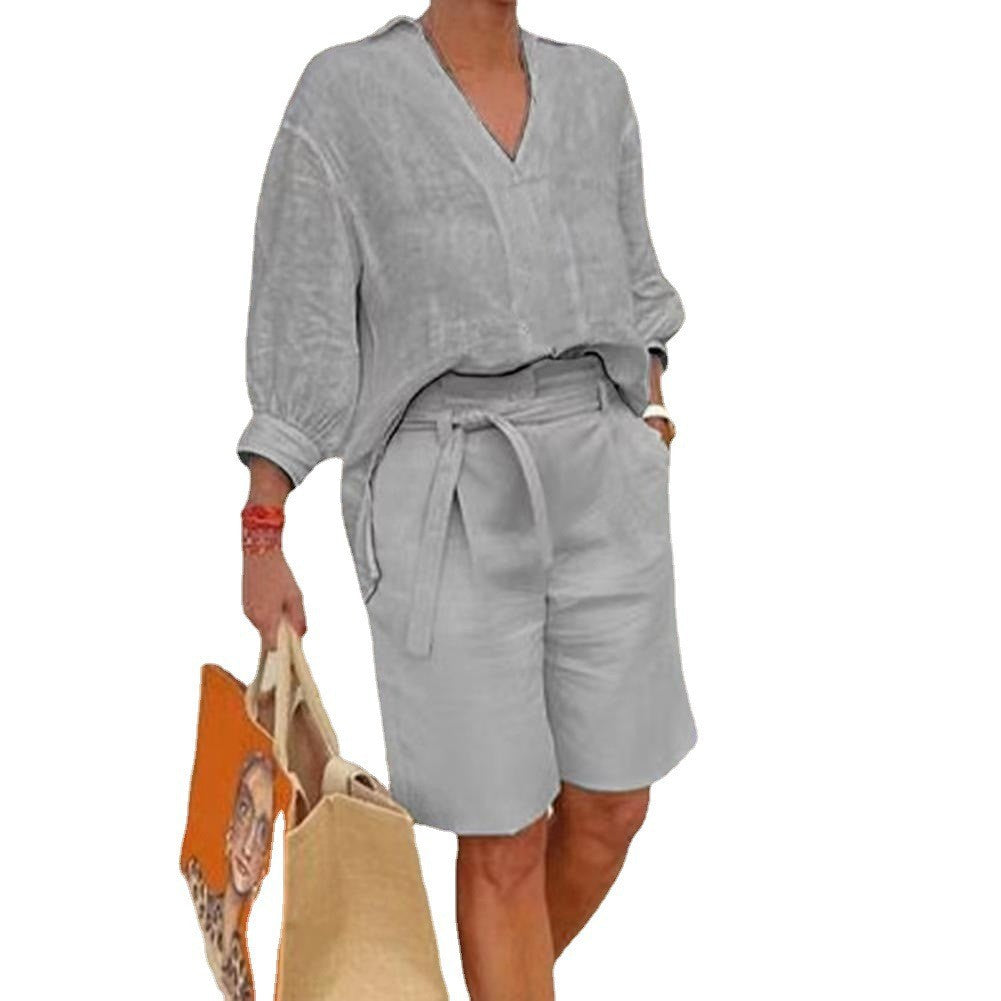 Anna Linnen Zomerset — Top & Broek