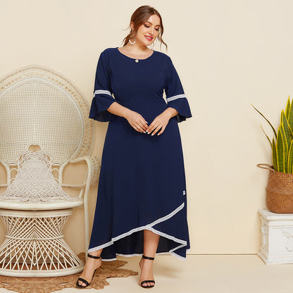 Victoria Kanten Midi Jurk
