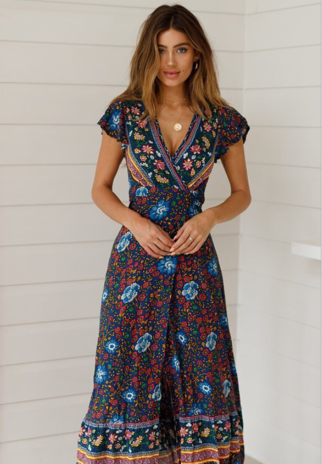 Bloemen Maxi-jurk