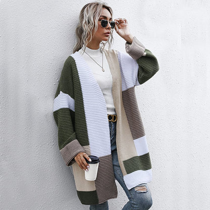 Lange Gebreide Herfst Cardigan